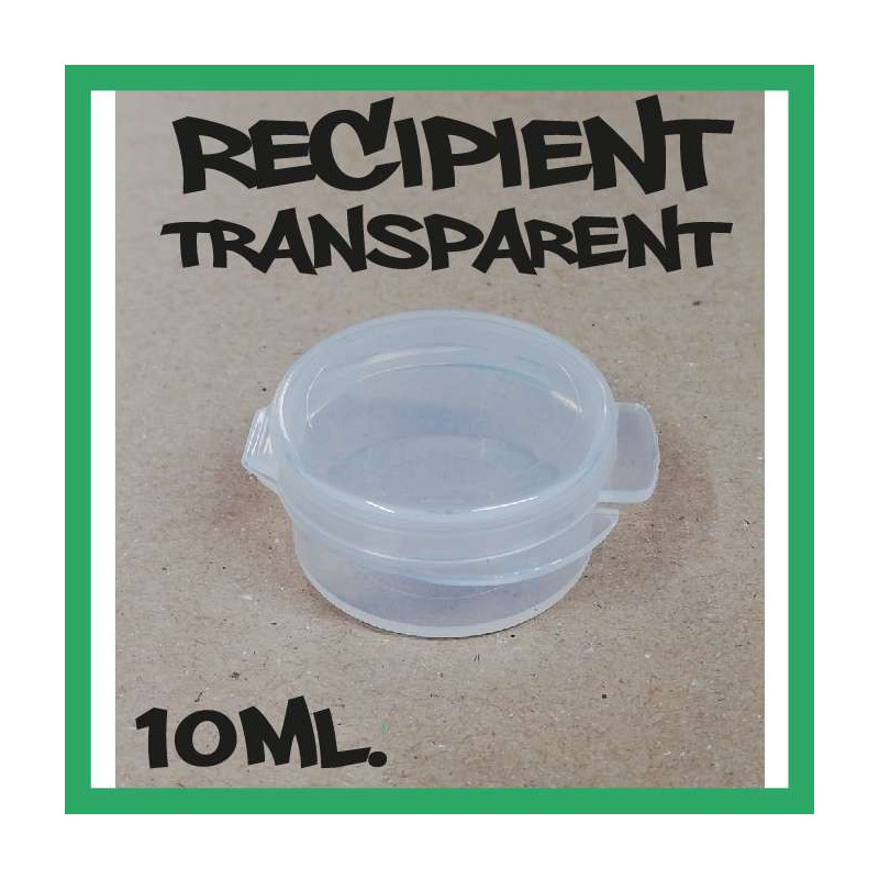 RECIPIENT TRANSPARENT 10 ML 
