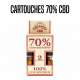 PACK 2 CARTOUCHES CBD 70 % FRUITS ROUGES 