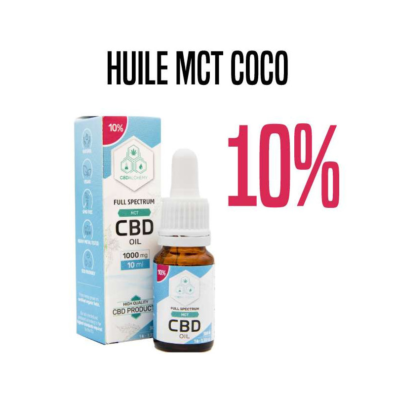 HUILE MCT COCO 10 % 10 ML 