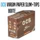 OCB VIRGIN PAPER SLIM + TIPS X 32