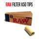 RAW FILTRE CARTON TIPS X 1 