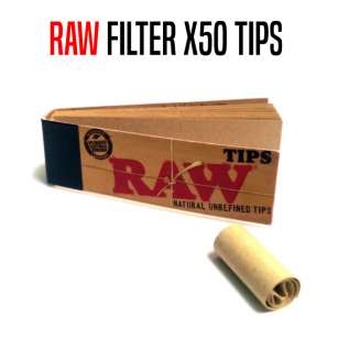 RAW FILTRE CARTON TIPS X 1 