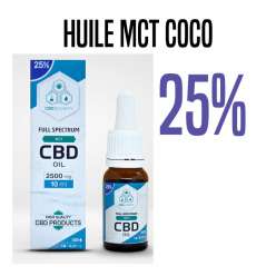 HUILE MCT COCO 25 % CBD 10 ML
