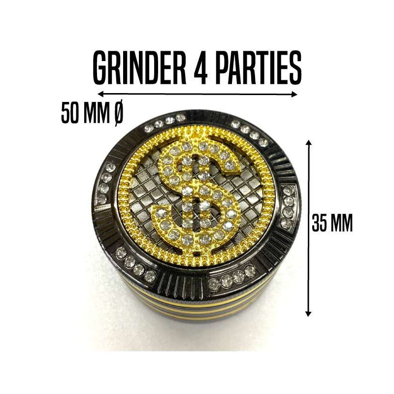 GRINDER 4 PARTIES BLING 50 MM
