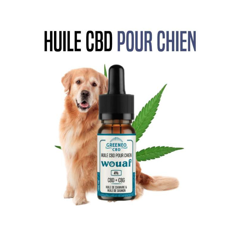 HUILE CBD CHIEN WOUAF 4 % 10 ML 