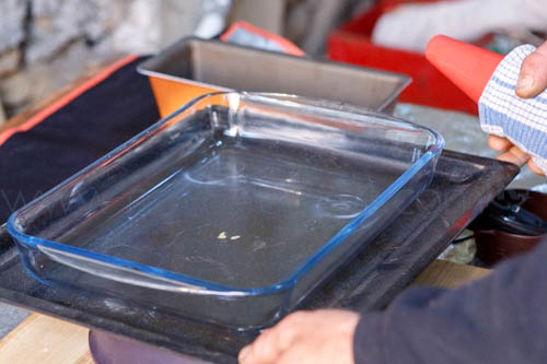plat en pyrex pour la fabrication du bho