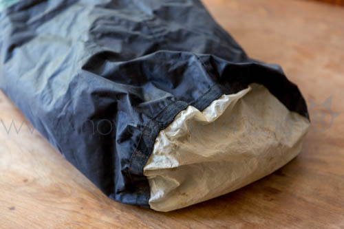 Détail sur les sacs d'extraction