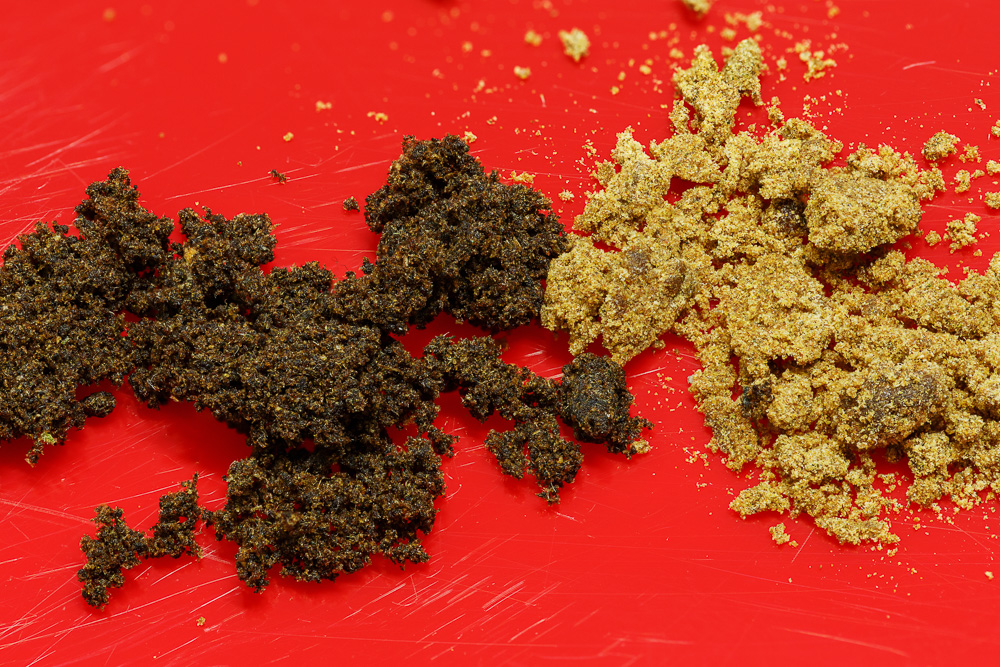 photo de hash ice o lator et de pollen jaune commercial